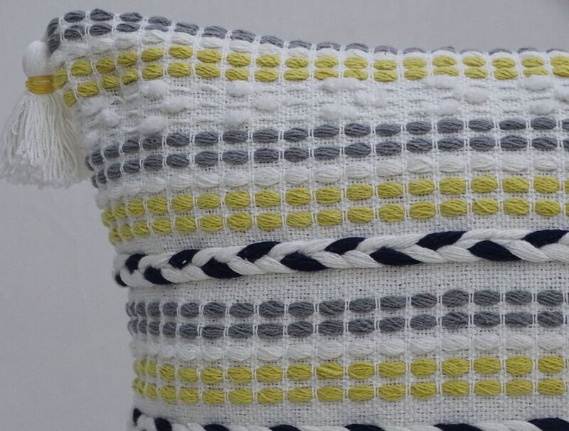 20"x20" Throw Pillow with Braids for couch