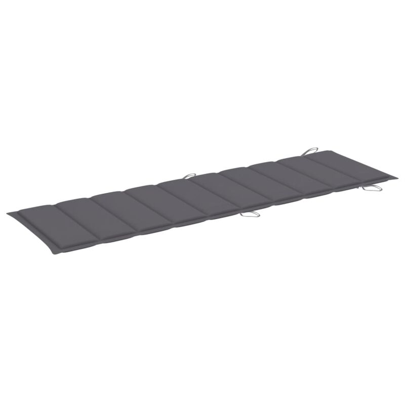 vidaXL Sun Lounger Cushion Anthracite 73.2"x22.8"x1.6"