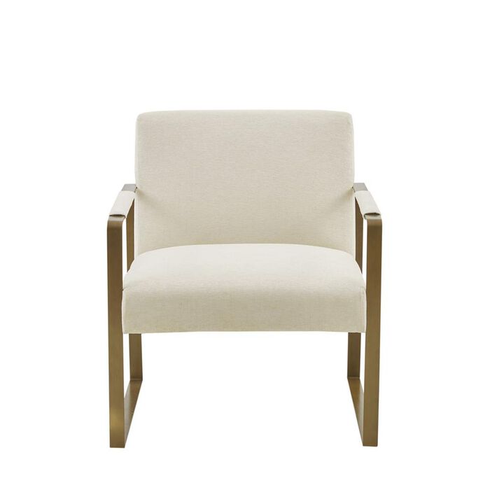 Belen Kox Jayco Cream Accent Chair, Belen Kox