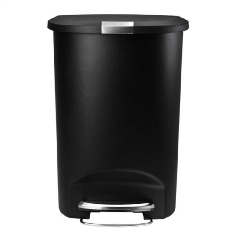 Kitchen Trash Can – 13-Gallon Capacity with Foot Pedal Step Lid for Convenient Waste Disposal