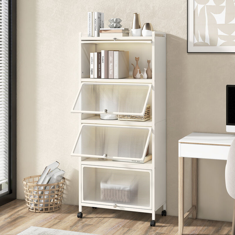 5-Tier Kitchen Baker's Rack with Flip-up PC Doors