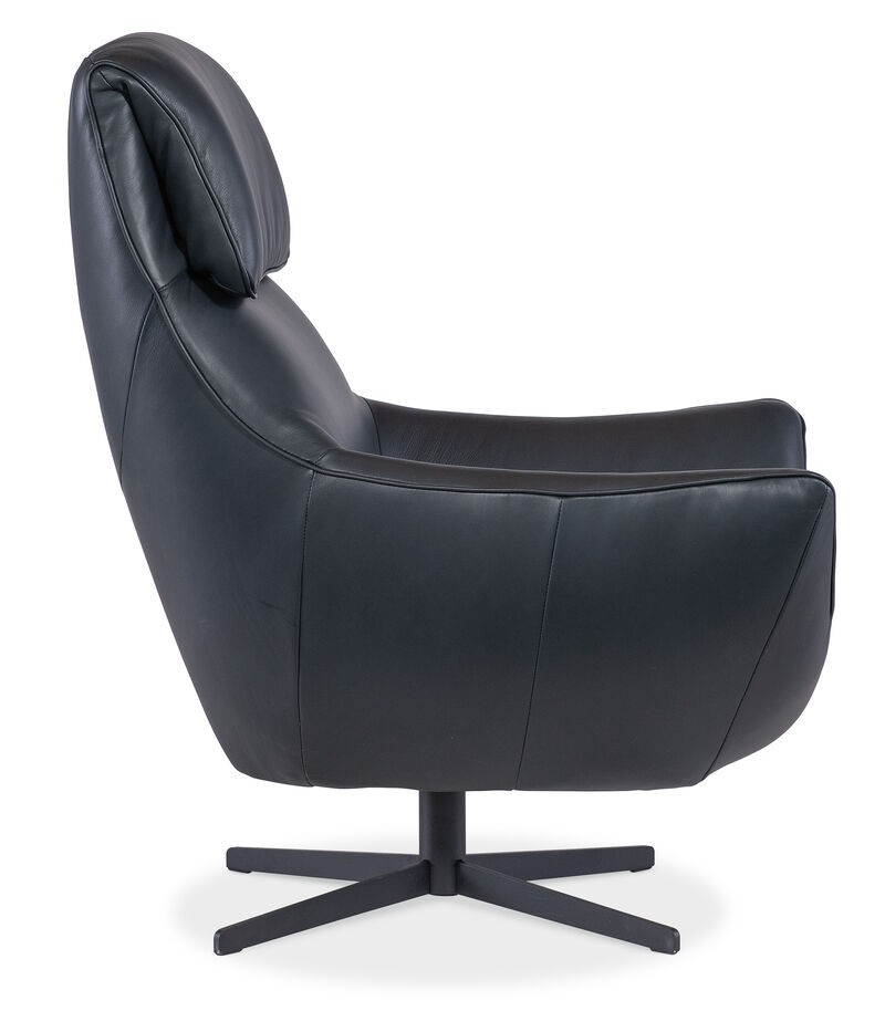 Hughes Blue Swivel Chair