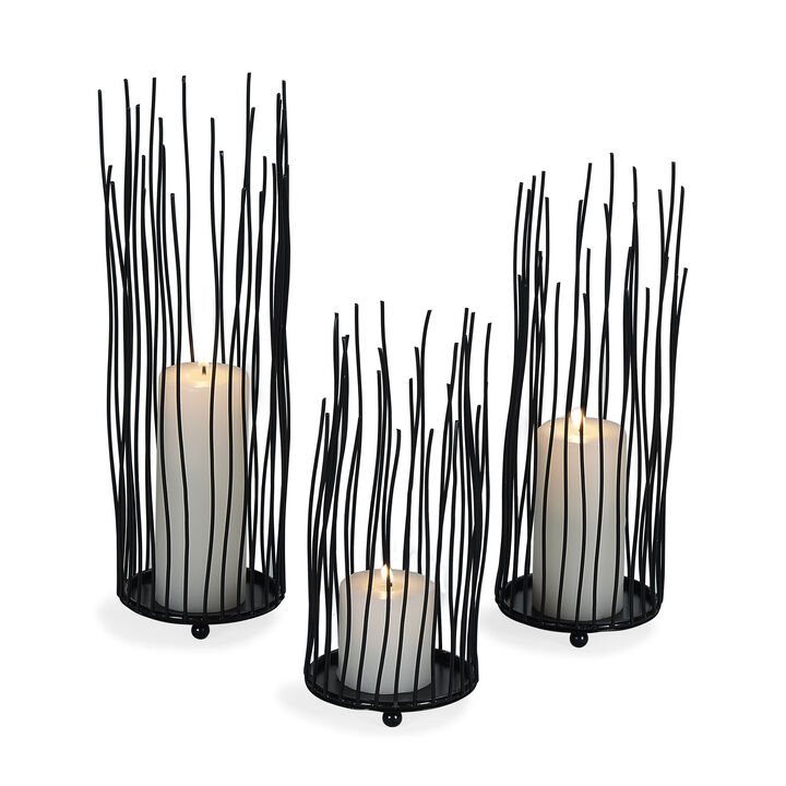 Willow Iron Candleholder 3-piece Set