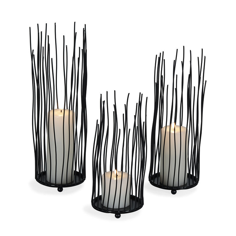 Willow Iron Candleholder 3-piece Set
