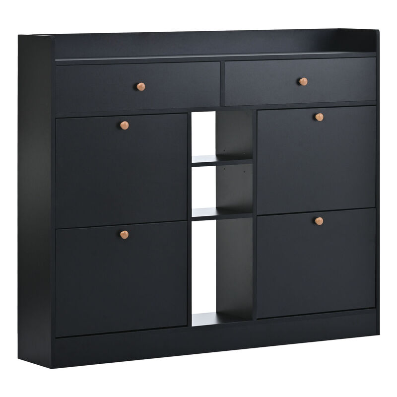 4-Drawer Shoe Cabinet for Entrance Hallway