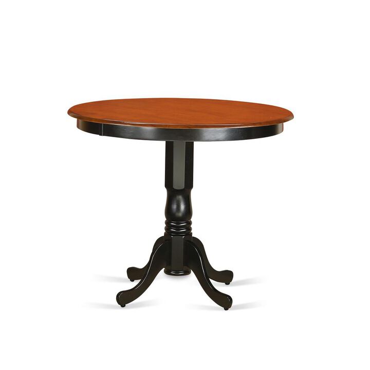 East West Furniture Trenton  Counter  Height  Kitchen  Table  finished  in  Black  and  Cherry