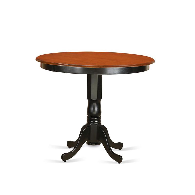 East West Furniture Trenton  Counter  Height  Kitchen  Table  finished  in  Black  and  Cherry