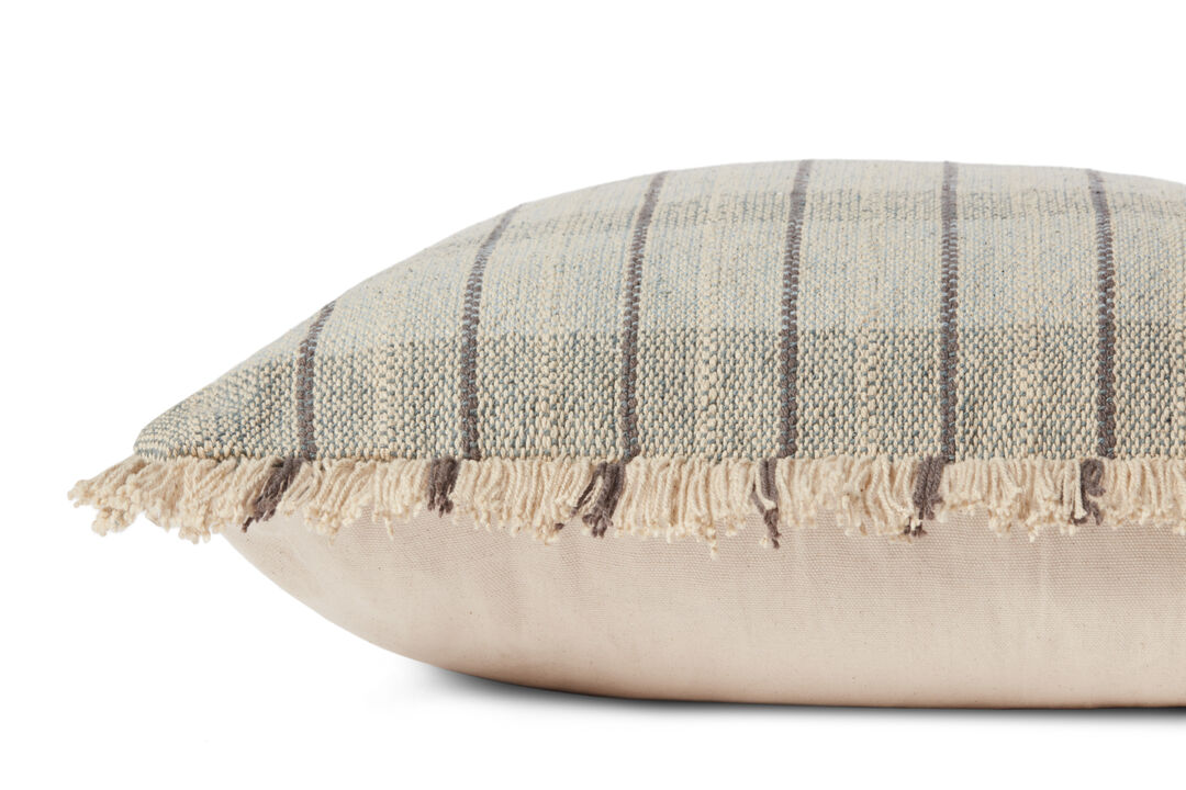 Riley PMH0043 Sage/Natural 22''x22'' Cover Only by Magnolia Home by Joanna Gaines x Loloi