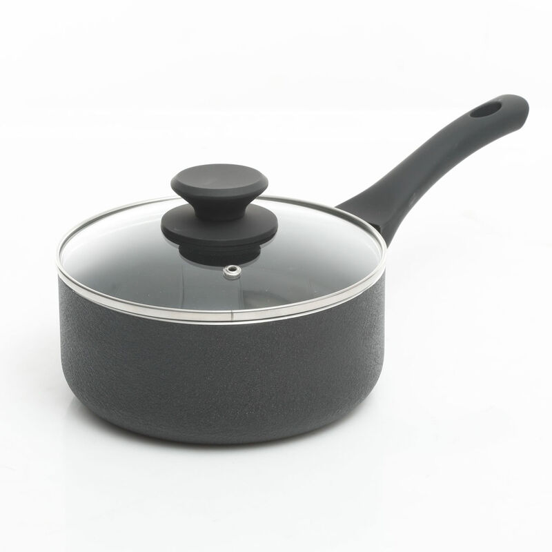 Oster Ashford 10 Piece Aluminum Nonstick Cookware Set in Black