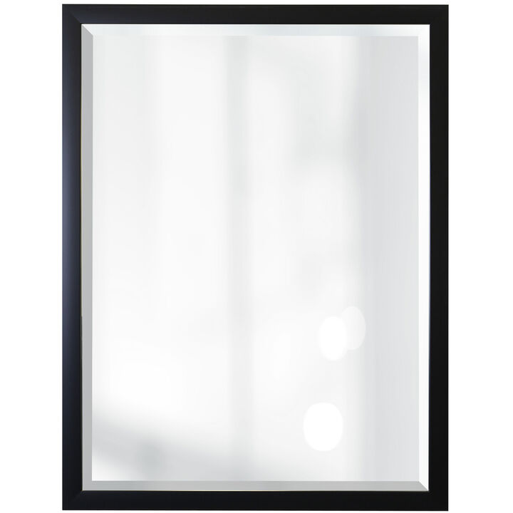 Black Beveled Mirror