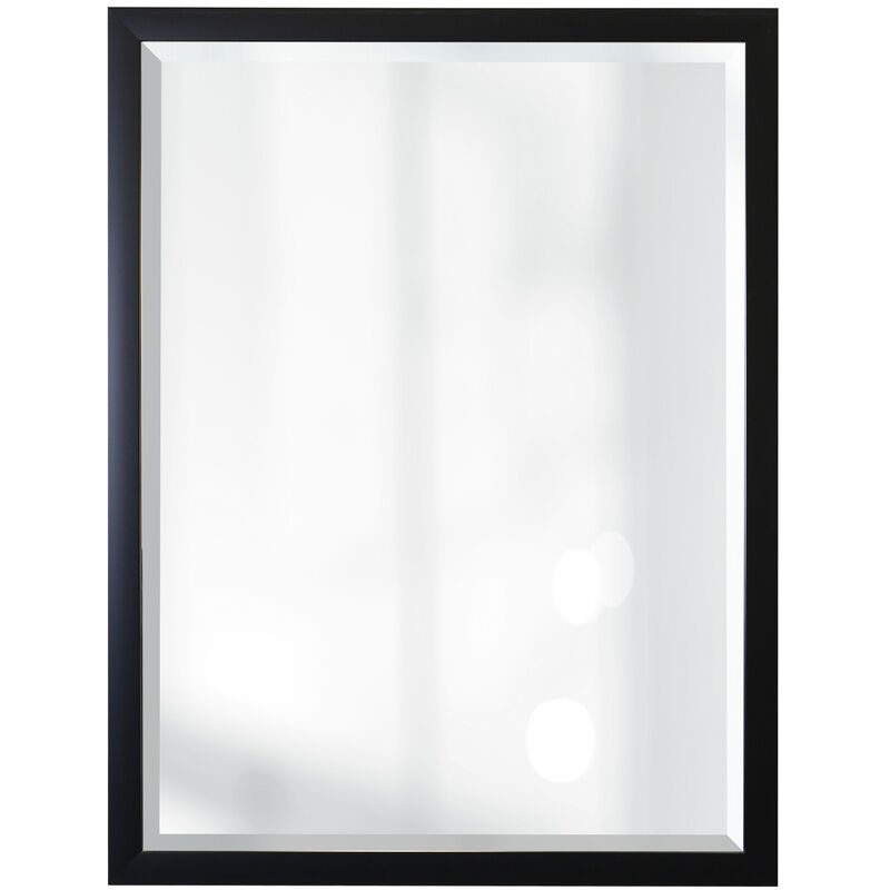 Black Beveled Mirror