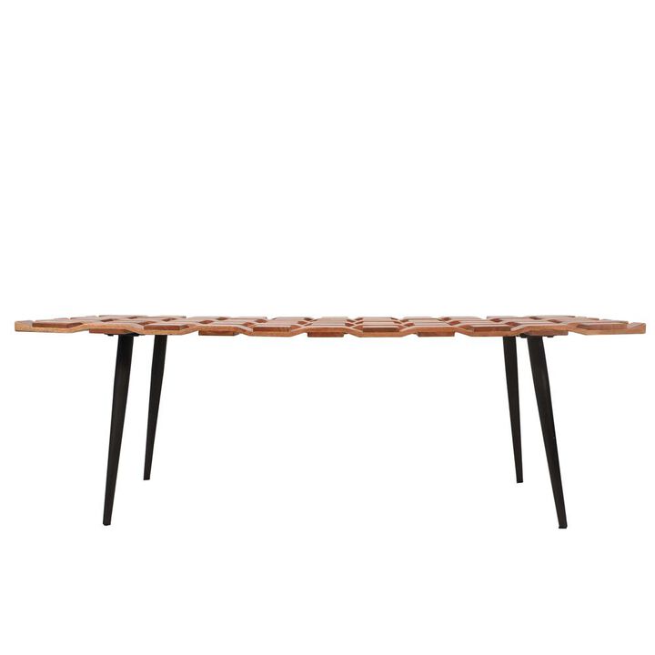 Carolina Living Waverly Coffee Table - Honey Gold/Black