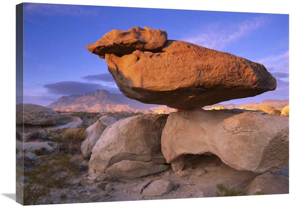 El Capitan and Balanced Rock, Guadalupe Mountains National Park, Texas-Canvas Art-32x24