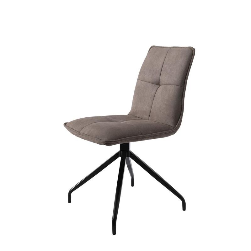 Dining Chair With Fabric Seat, Set Of 2