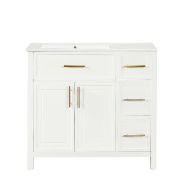Merax Solid Bathroom Vanity Cabinet