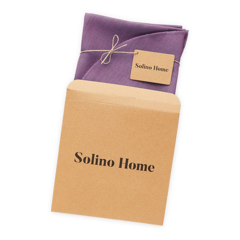 Solino Home 100% Pure Linen Vesta Round Placemats Set of 4, 15 Inch Diameter for Spring & Easter