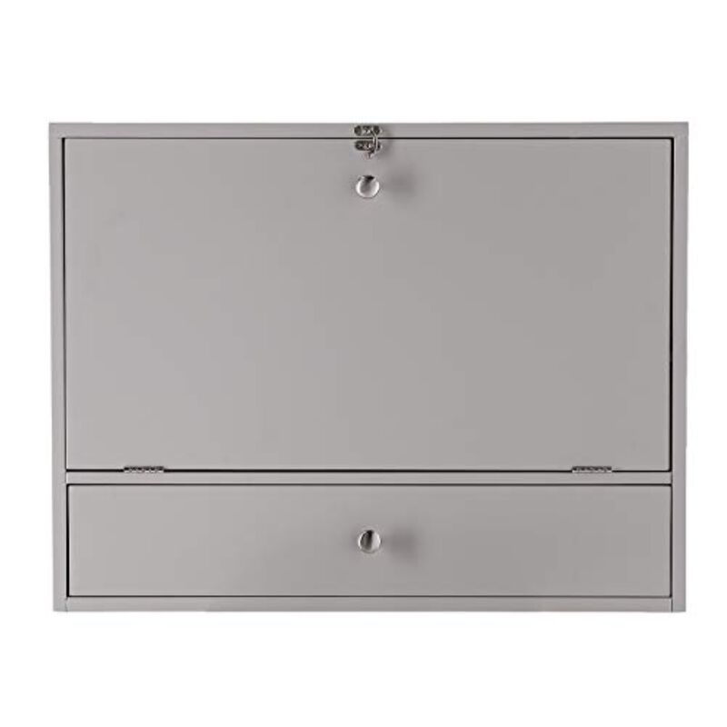 SEI Furniture Wall Mount Laptop Desk - Universal Style- Gray