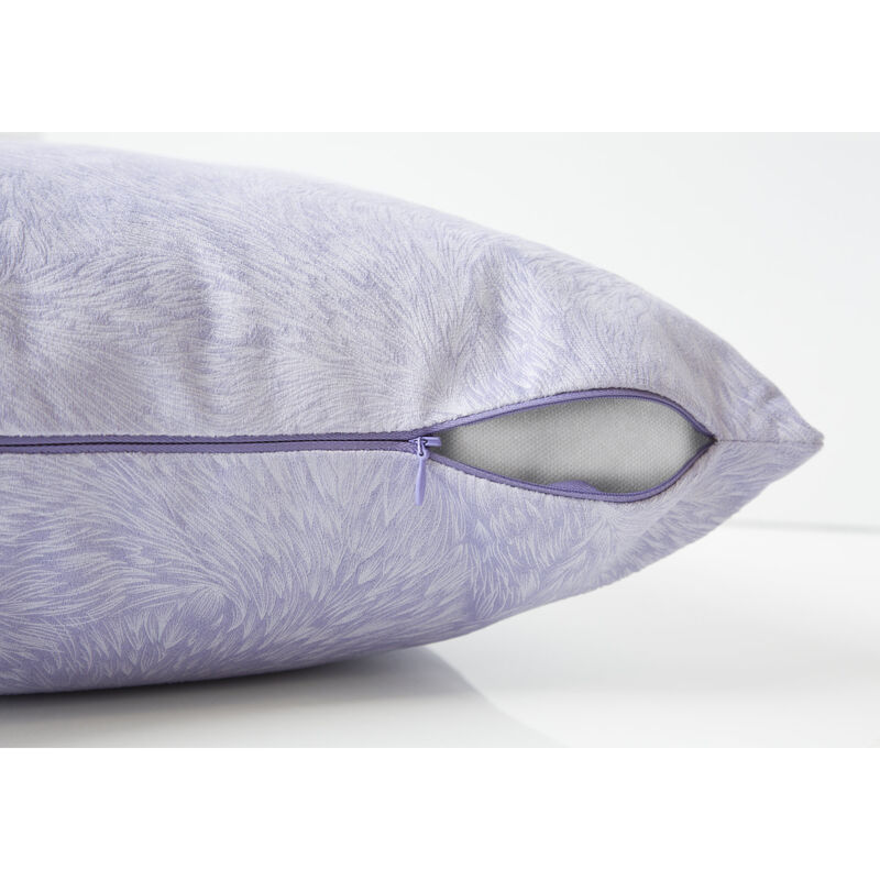 Monarch Specialties I 9325 Pillows, Set Of 2, 18 X 18 Square, Insert Included, Decorative Throw, Accent, Sofa, Couch, Bedroom, Polyester, Hypoallergenic, Purple, Modern