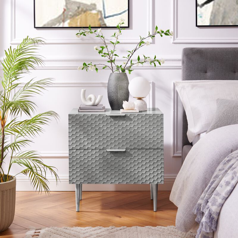 Inspired Home Karisma  Side Table, Nightstand