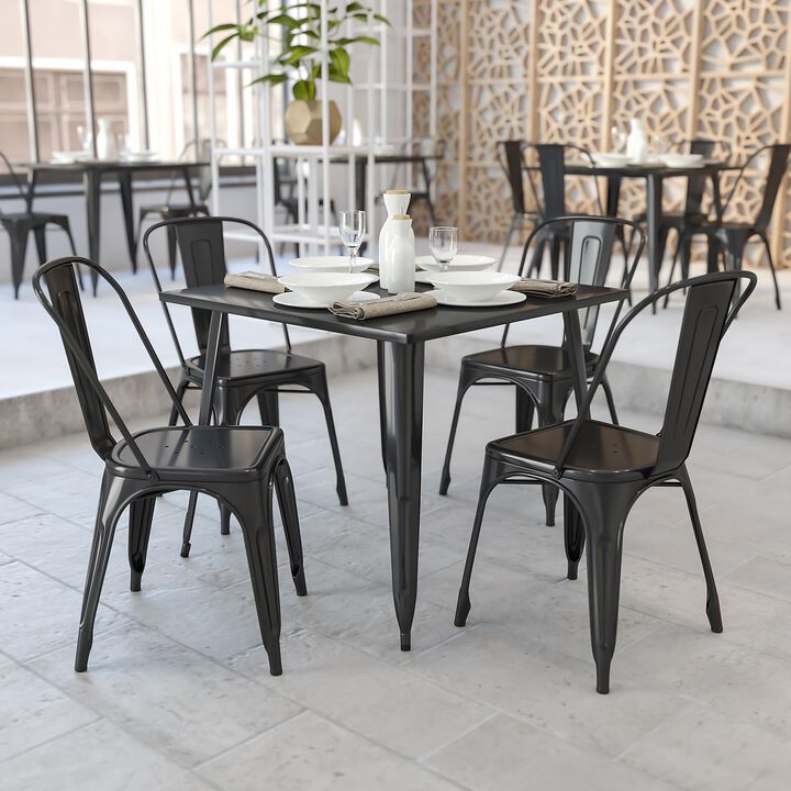 Metal Colorful Restaurant Tables