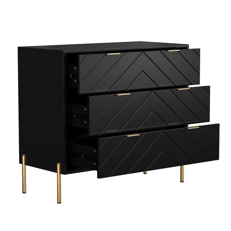 3-Drawer Dresser Chest Cabinet