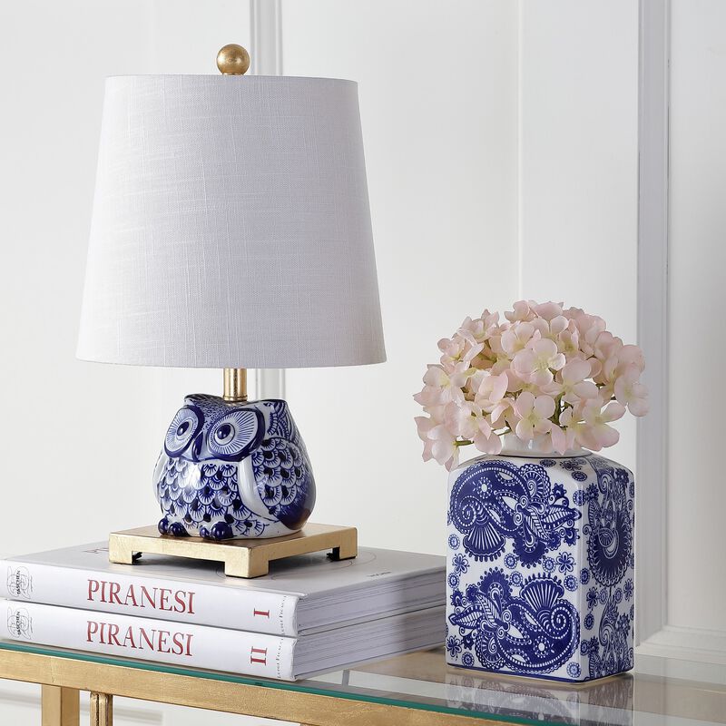 Justina Ceramic Mini LED Table Lamp