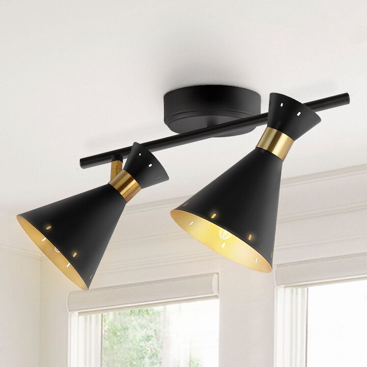 Elroy Iron Retro Contemporary LED Track Light