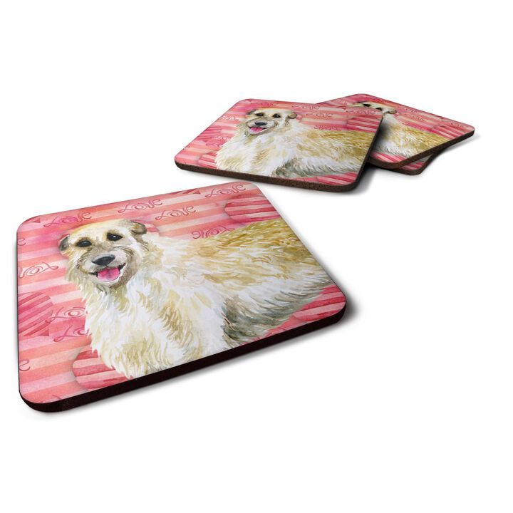 Caroline's Treasures Irish Wolfhound Love Decorative coasters, Multicolor