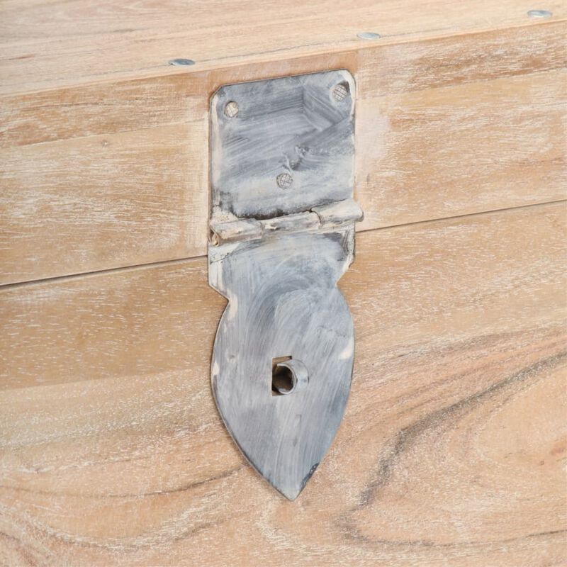vidaXL Chest 15.7"x15.7"x15.7" Solid Acacia Wood