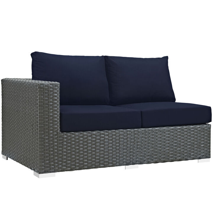 Modway - Sojourn Outdoor Patio Sunbrella® Left Arm Loveseat