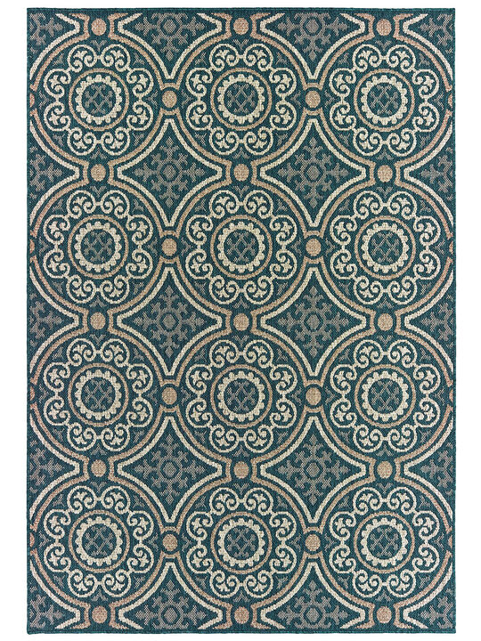 Latitude 3'3" x 5' Blue Rug