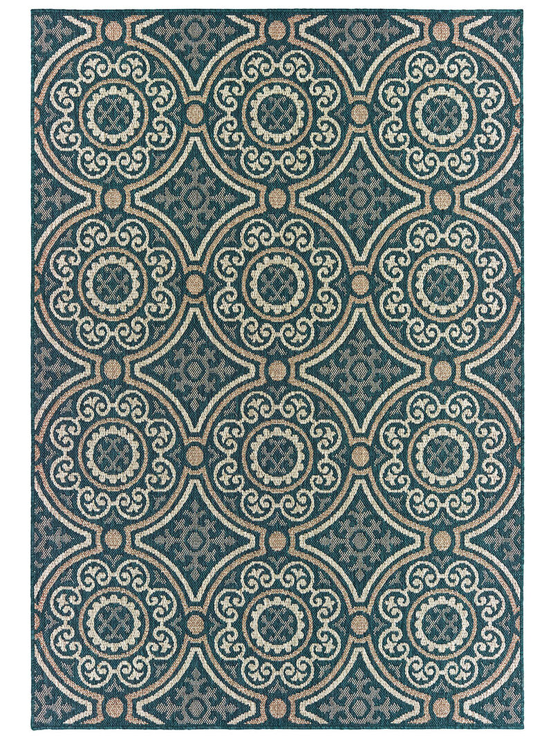 Latitude 3'3" x 5' Blue Rug
