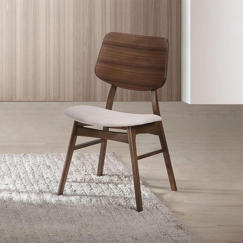 New Classic Furniture Oscar Walnut Solid Wood Dining Chair (Set of 4)
