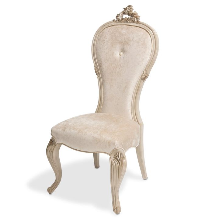 Michael Amini Platine de Royale Dining Side Chair - Champagne Set of 2