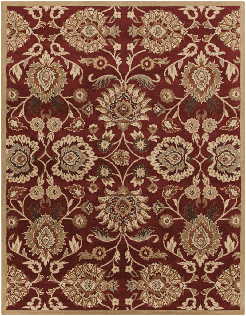 Caesar CAE-1192 6' x 9' Oval Red Rug