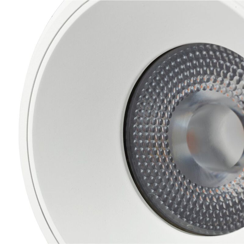 VONN Lighting Round LED Surface Mounted Downlight, Stock Item Beam Angle 33, White