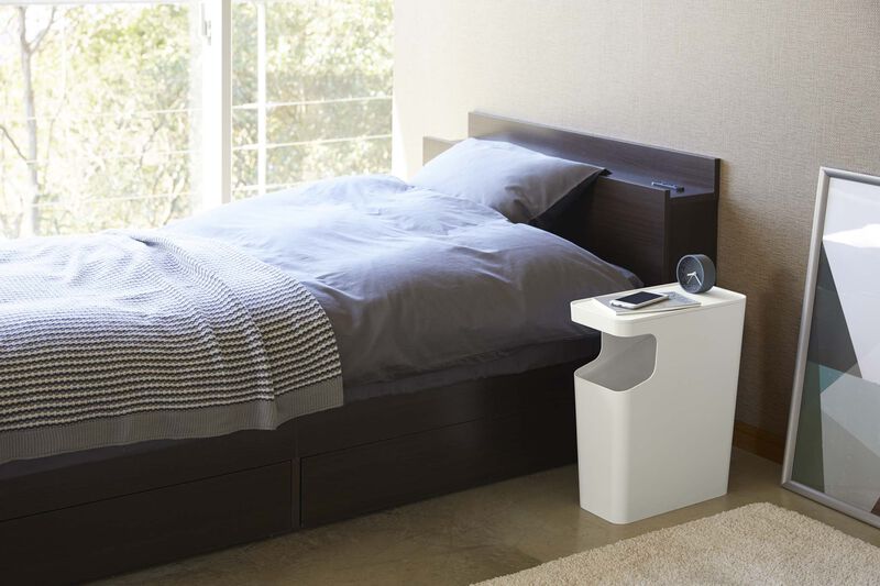 Side Table Trash Can