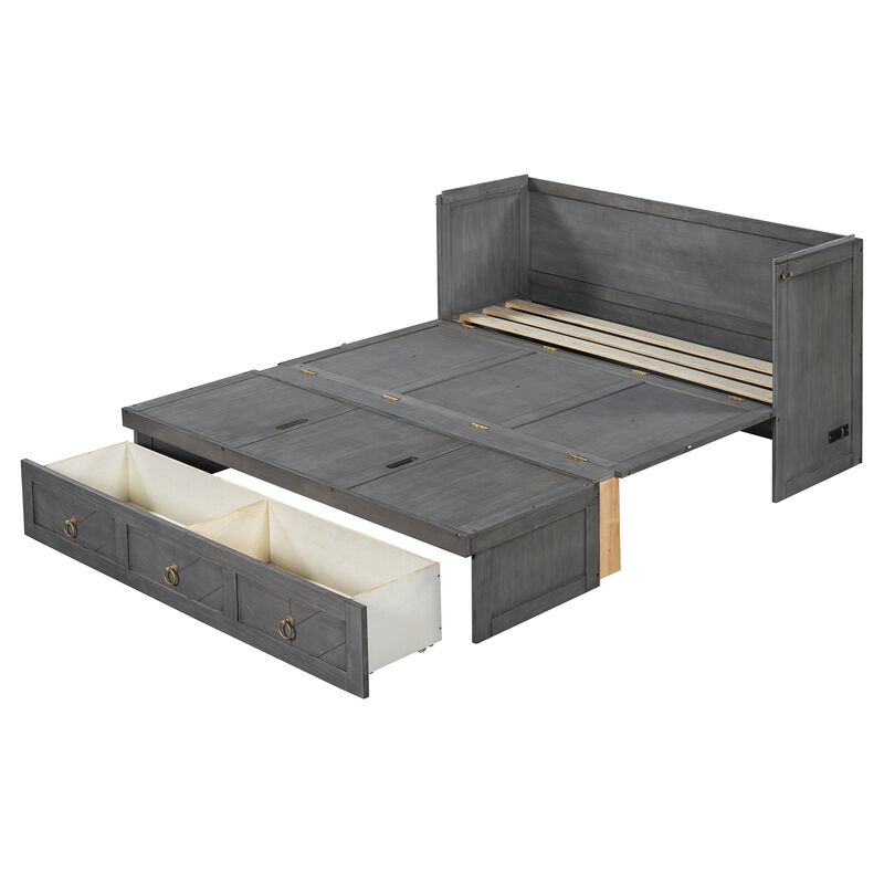 Merax Space-saving Murphy Bed with USB Port