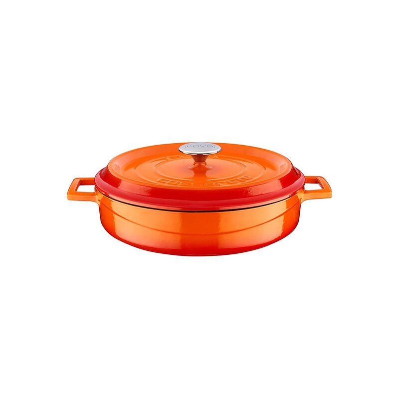 Cast Iron dia.11" h:2" 3.75 qt. Round Cast Iron Dutch Oven