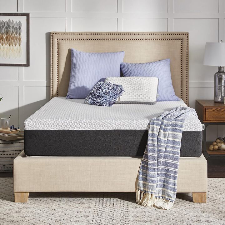 80" Clean and Cool Medium Hybrid Twin XL Mattress with Gel Memory Foam