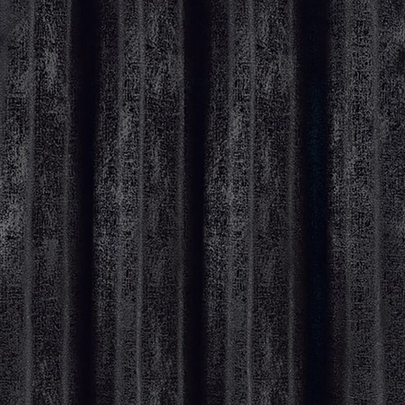 Olivia Gray Roxy Two Tone Jacquard Grommet Single Panel - 54x84", Black