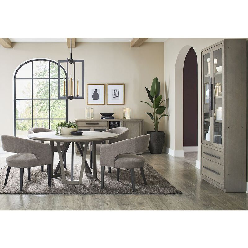 Parker House Furniture Pure Modern Dining 60 In. Round Table with Wood Base