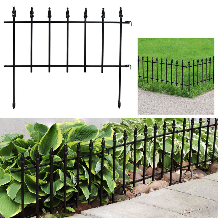 Sunnydaze Set of 5 Decorative Garden Border Fence Panels
