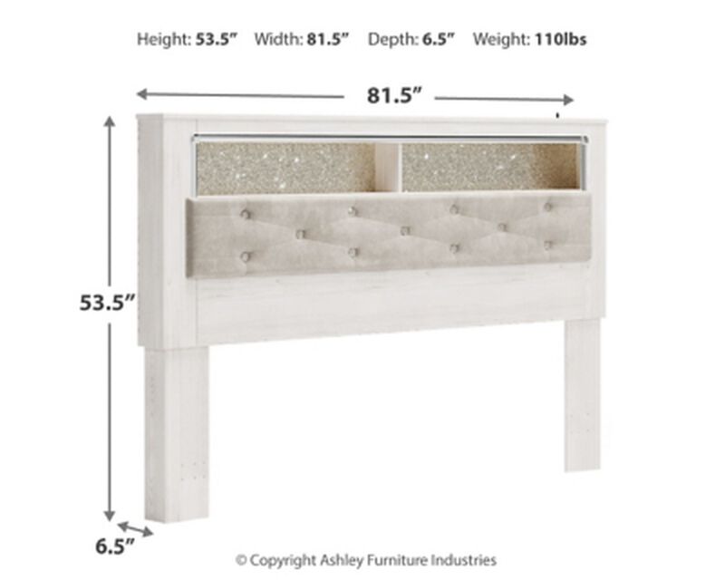 Altyra King Panel Bookcase Headboard