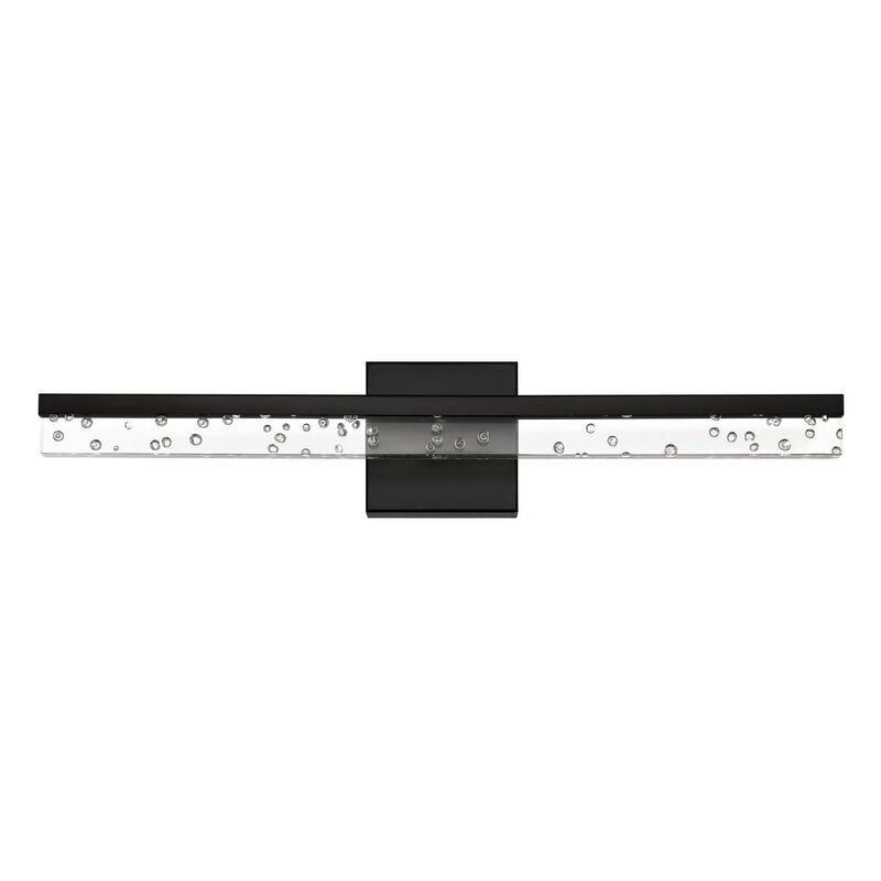 Mario Modern Contemporary Iron/Seeded Acrylic Integrated LED Vanity Light