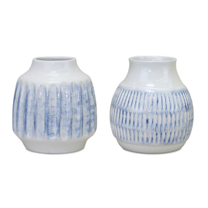 Vase (Set of 2) – Elegant Decorative Vases for Floral Arrangements and Home Decor