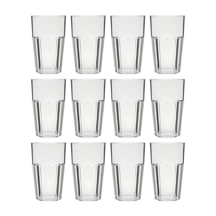Polycarbonate Drinkware dia.3.25" h:5.25" 14 oz. Round Polycarbonate Tumbler (Set of 12)