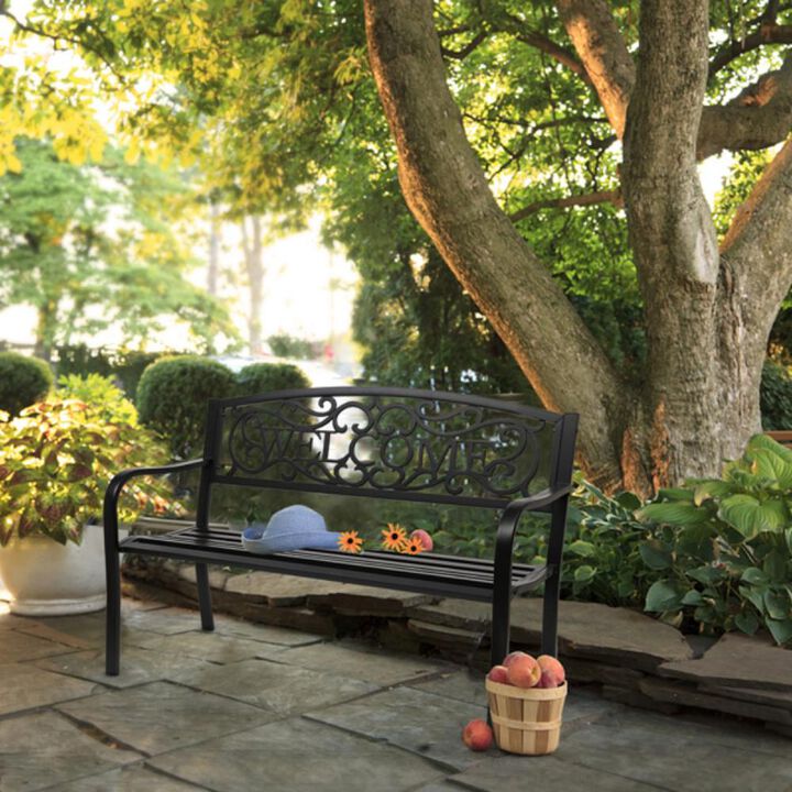 Outdoor Backrest Bench Durable and Stylish Seating for Patio, Garden, or Park