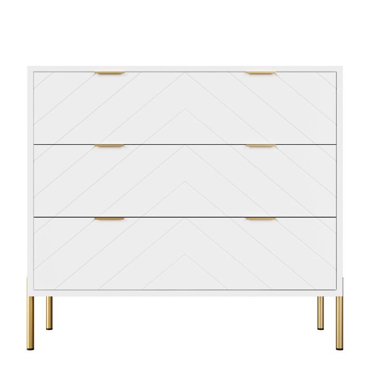 3-Drawer Dresser Chest Cabinet