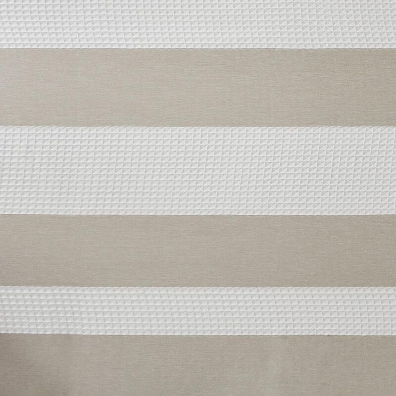 Belen Kox Taupe Waffle Weave Shower Curtain, Belen Kox